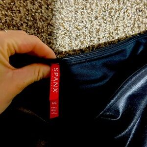 Black Spanx brand leggings